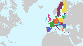 Karte der EU-Mitgliedsländer Thumbnail