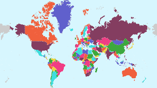 Carte interactive des pays Thumbnail