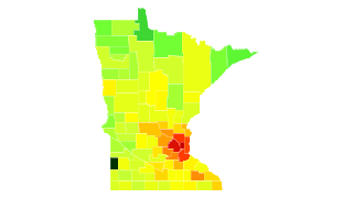 Minnesota Population Density Thumbnail