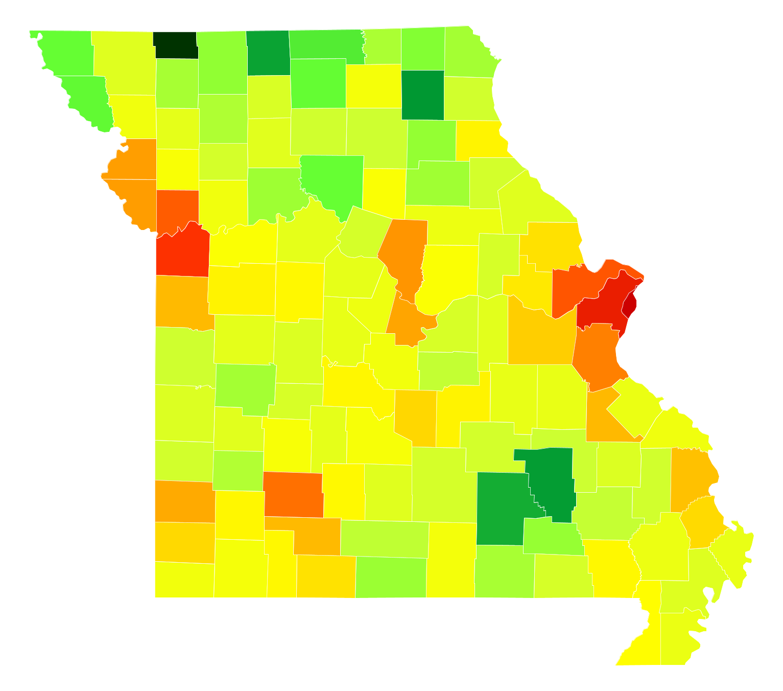 Missouri Population Density