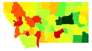 Montana Population Density Thumbnail