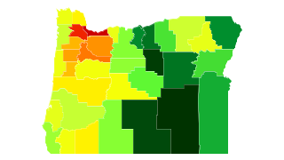 Oregon Population Density Thumbnail