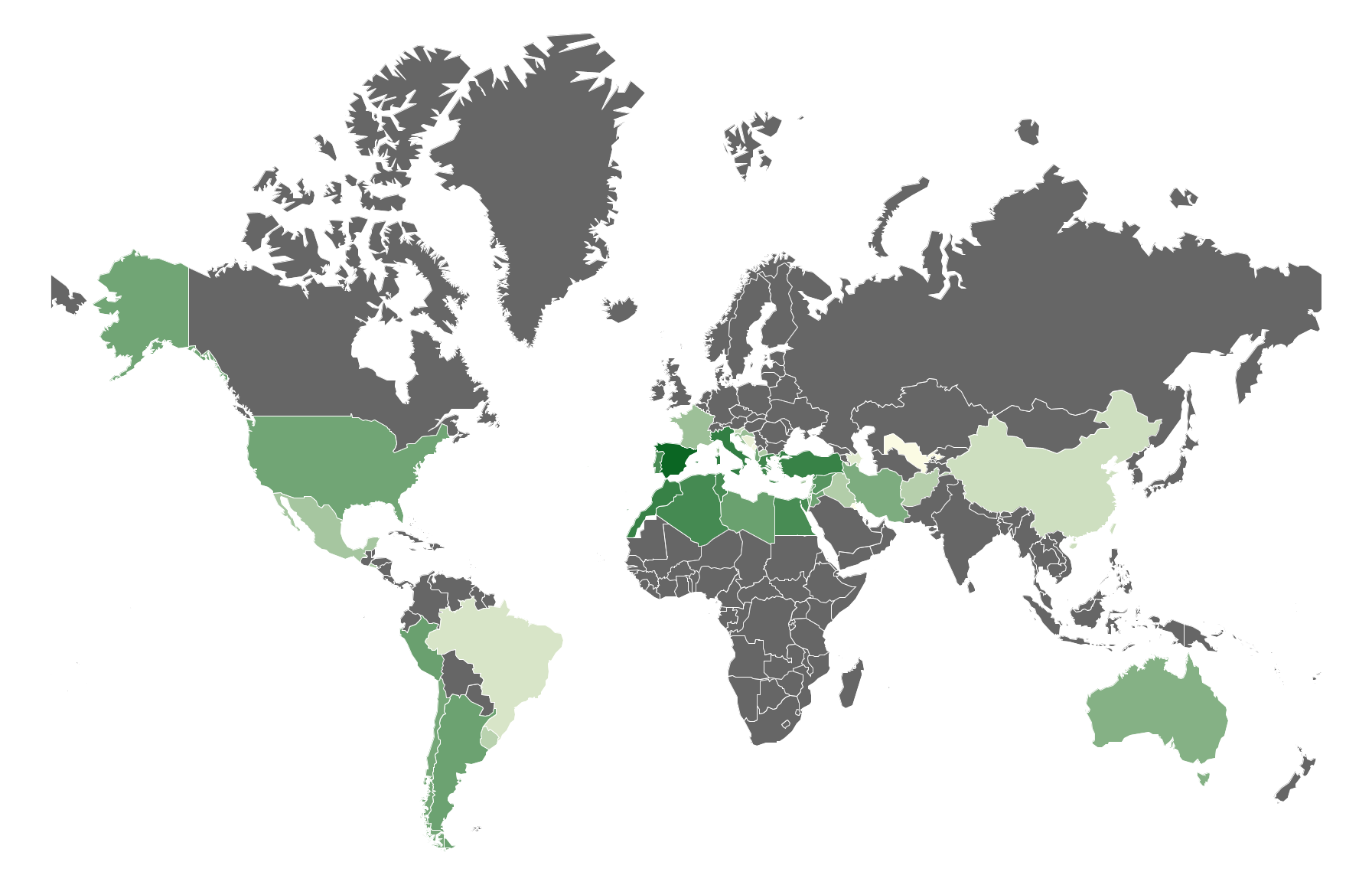 World's Olive Producing Countries - AtlasBig.com