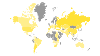 Countries Map by Sunflower Production Thumbnail