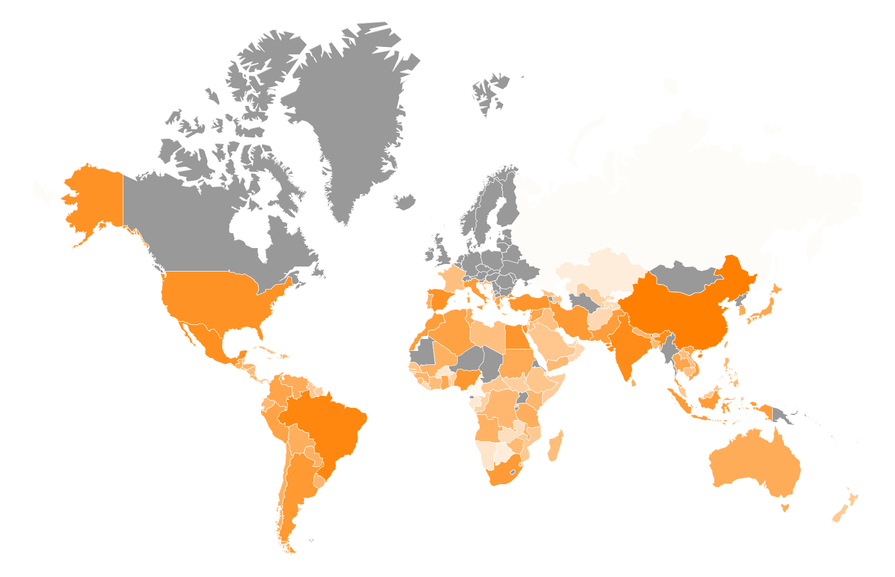 World Total Citrus Production by Country