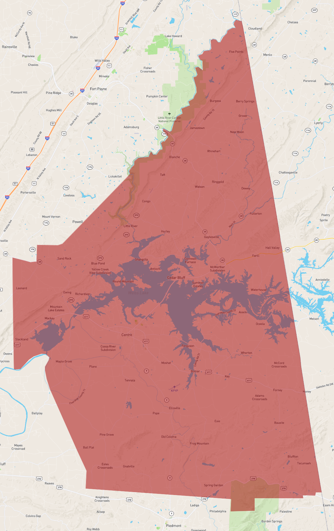 Alabama Cherokee County