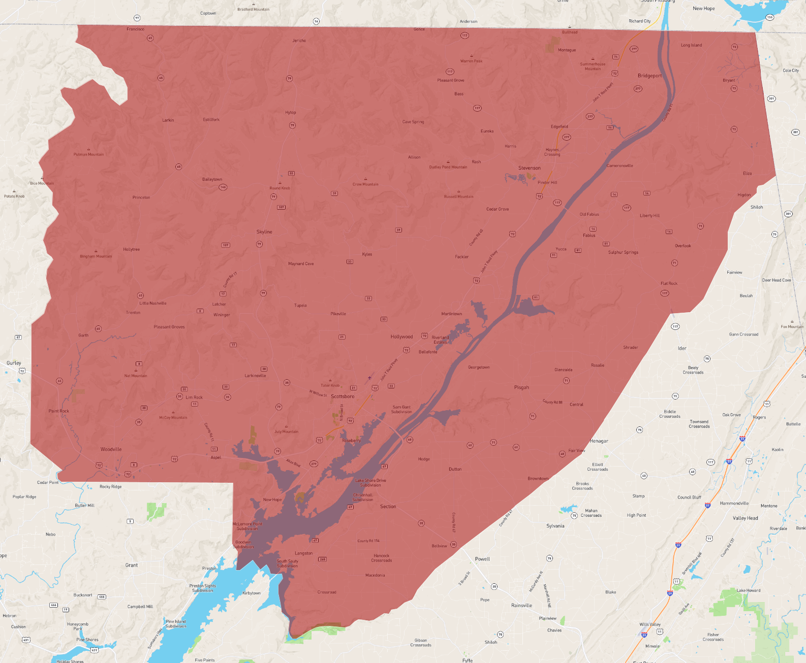 Alabama Jackson County