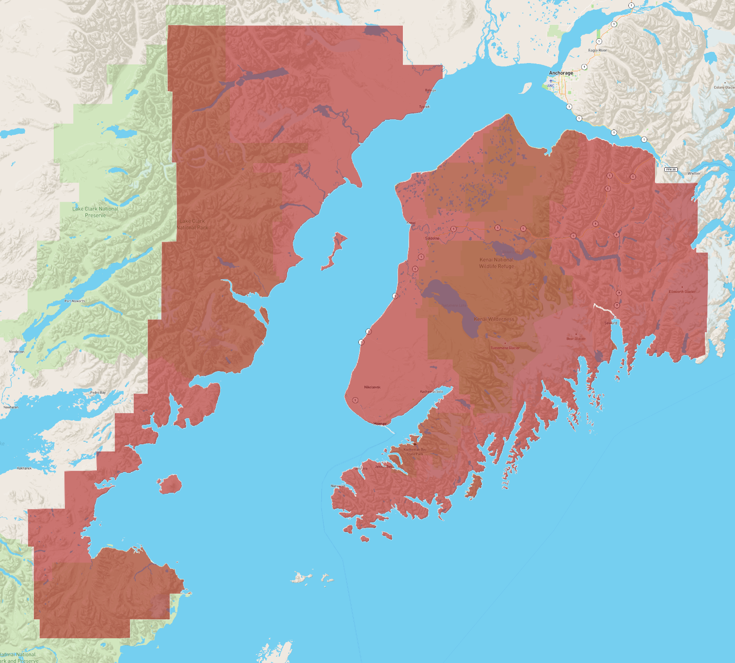 Alaska kenai peninsula atlasbig