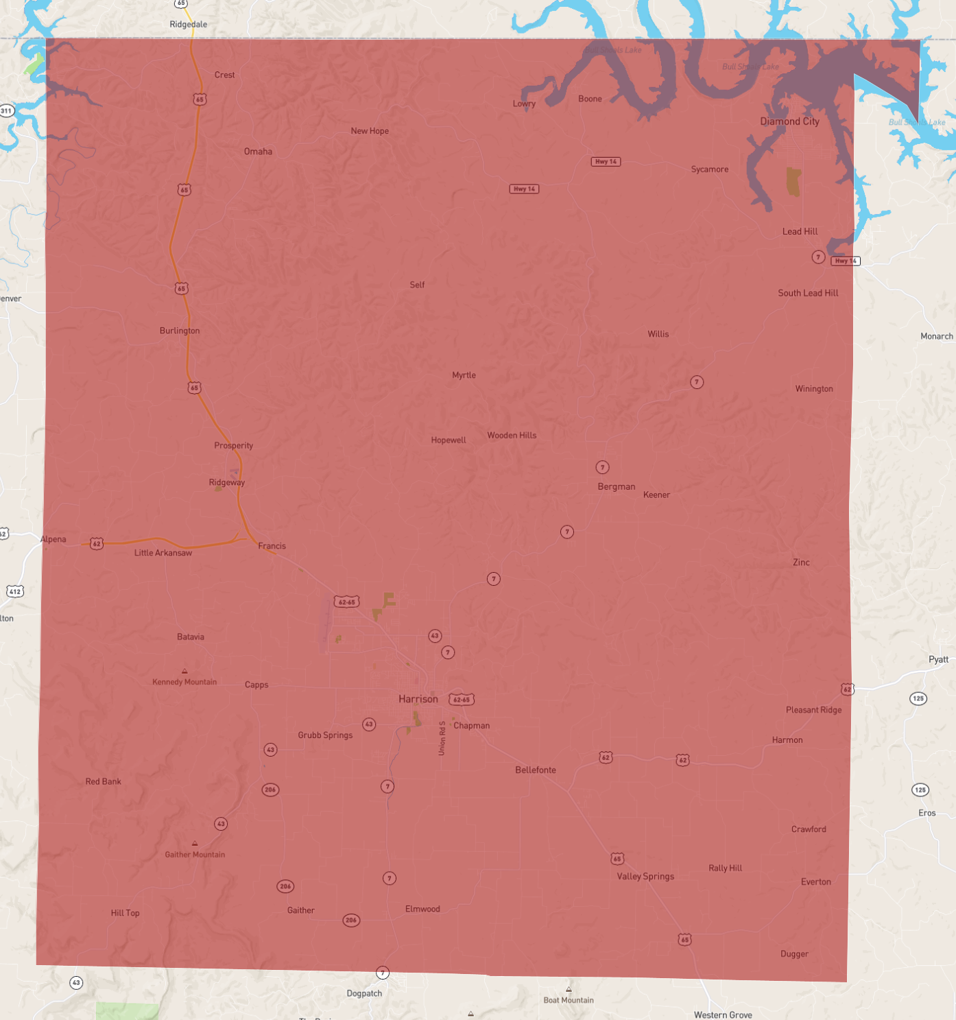 Arkansas Boone County