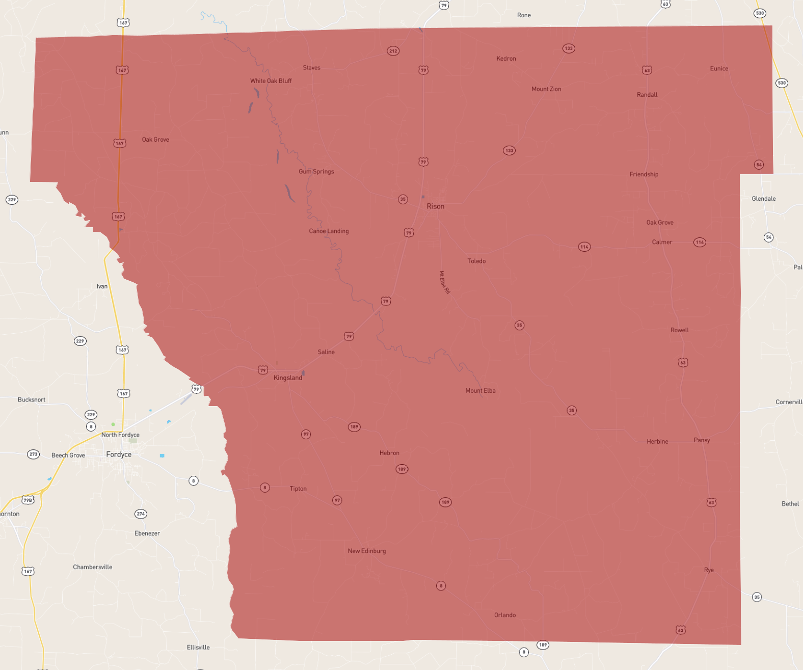 Arkansas Cleveland County