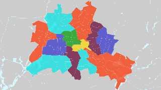 Berliner Ortsteile Karte Thumbnail