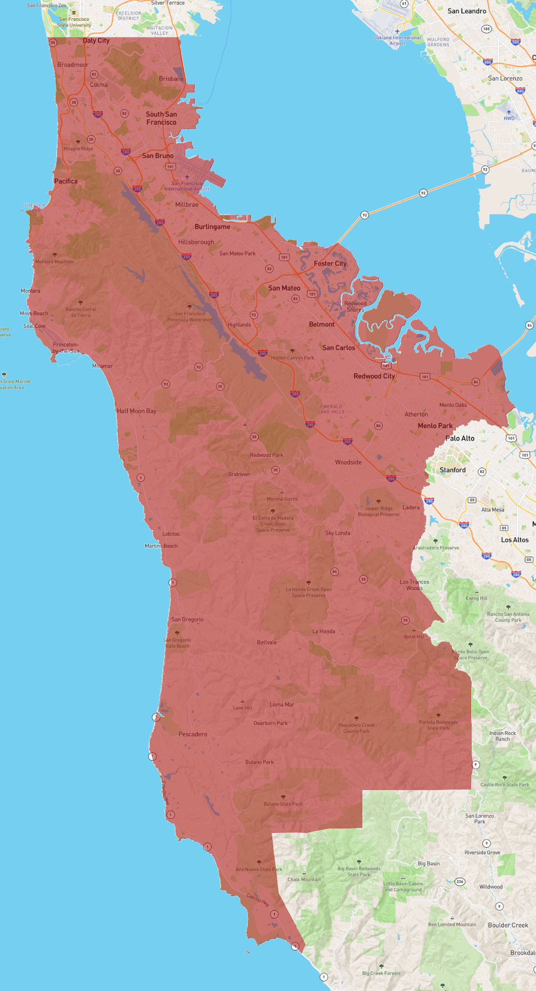 California San Mateo County