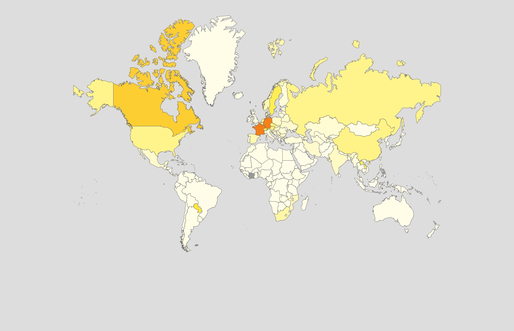 Countries by Electricity Exports