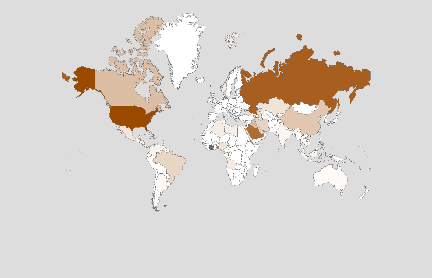 Oil Producing Countries Map