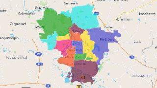 Halle (Saale) Postleitzahlen Karte - AtlasBig.com