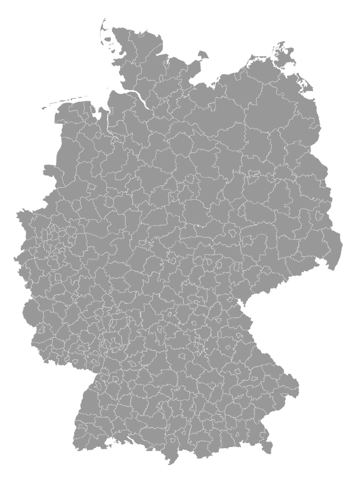 Deutschland Mietspiegel Karte - AtlasBig.com