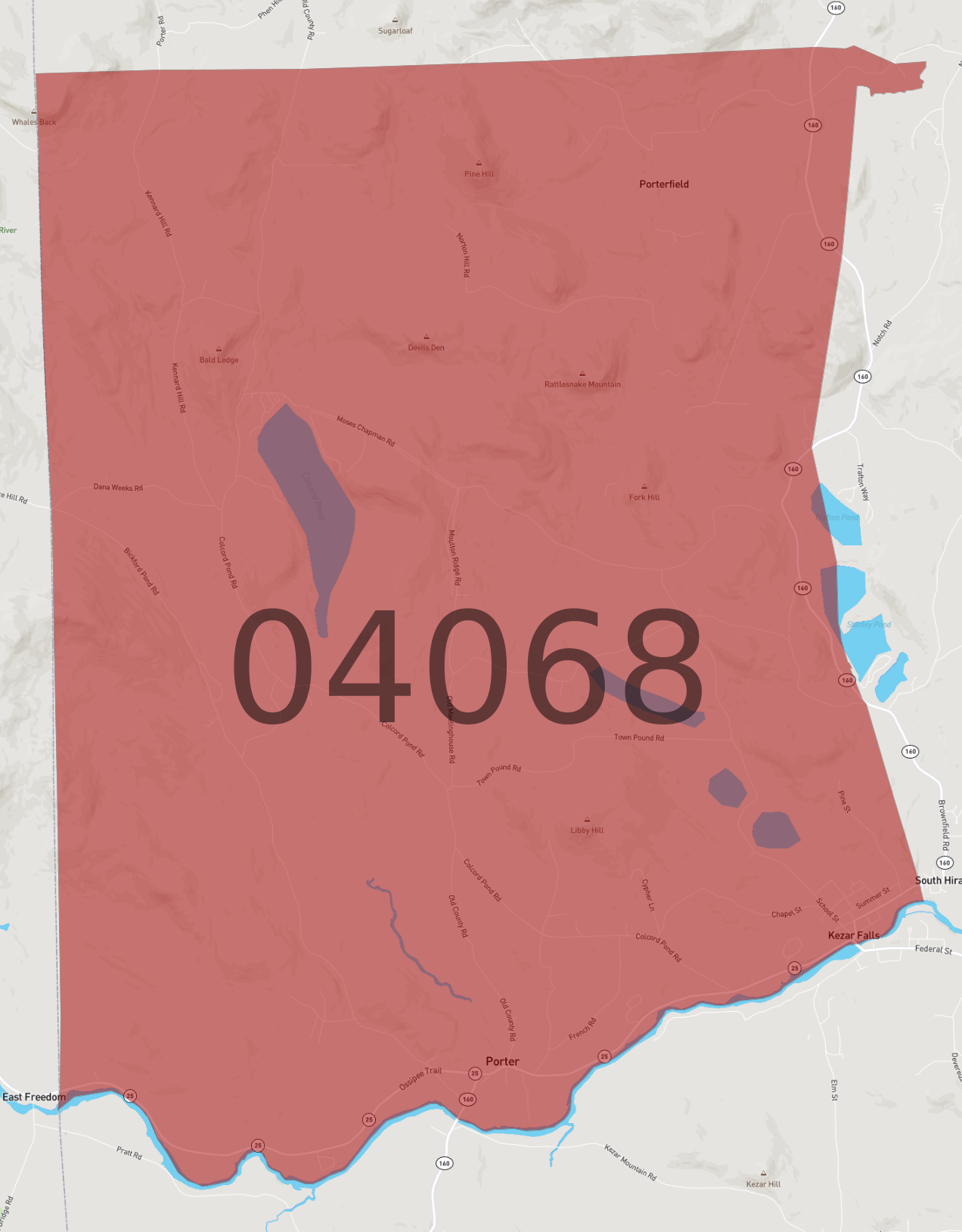 Zip Code 04068
