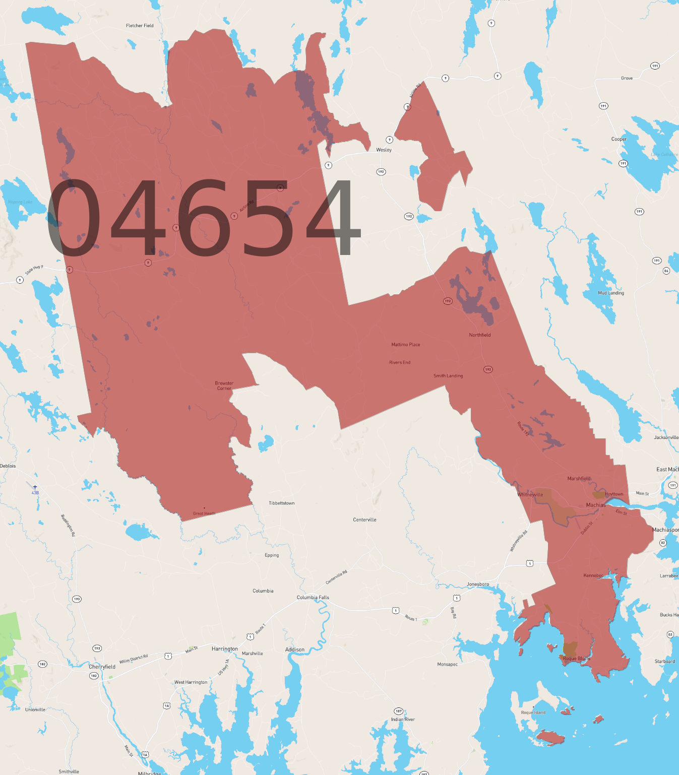 Zip Code 04654