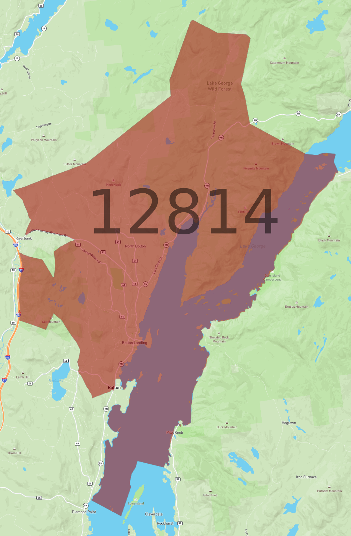 Zip code 12814