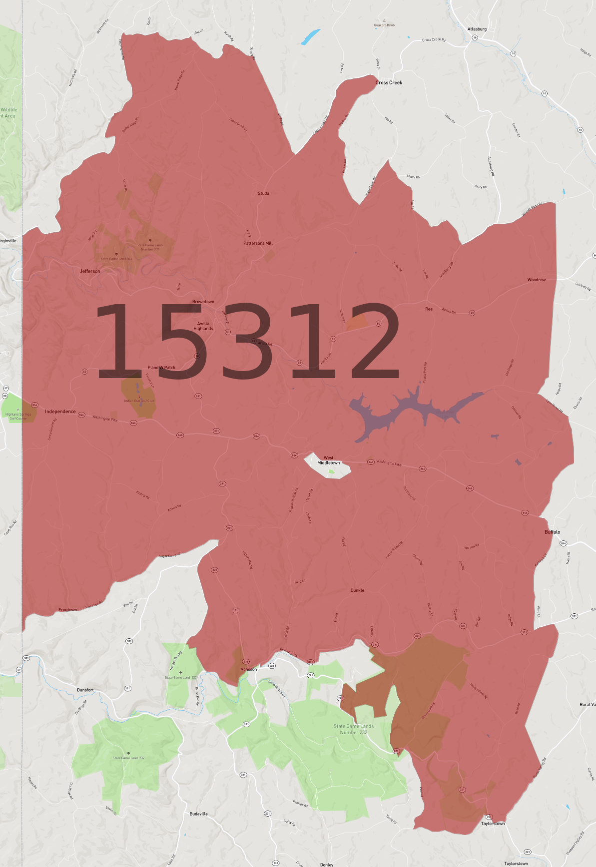 Zip Code 15312