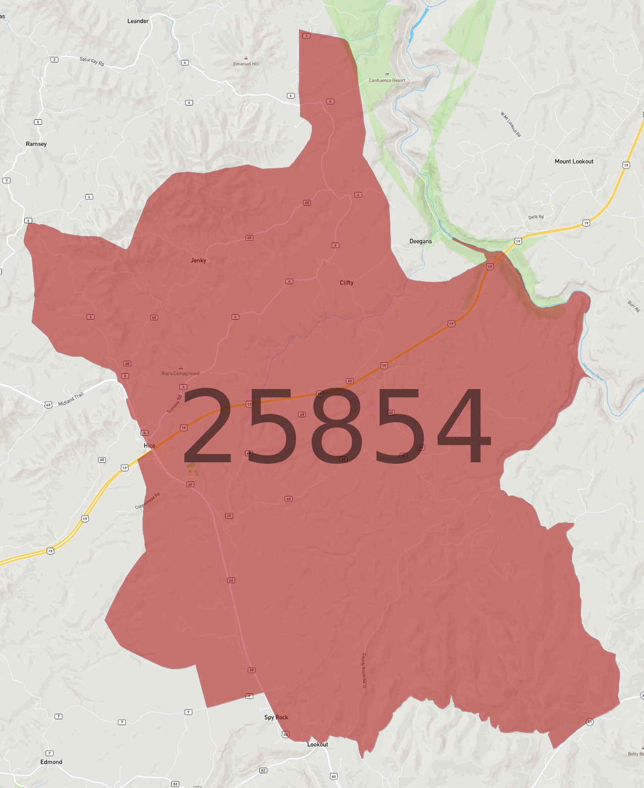 Zip Code 25854