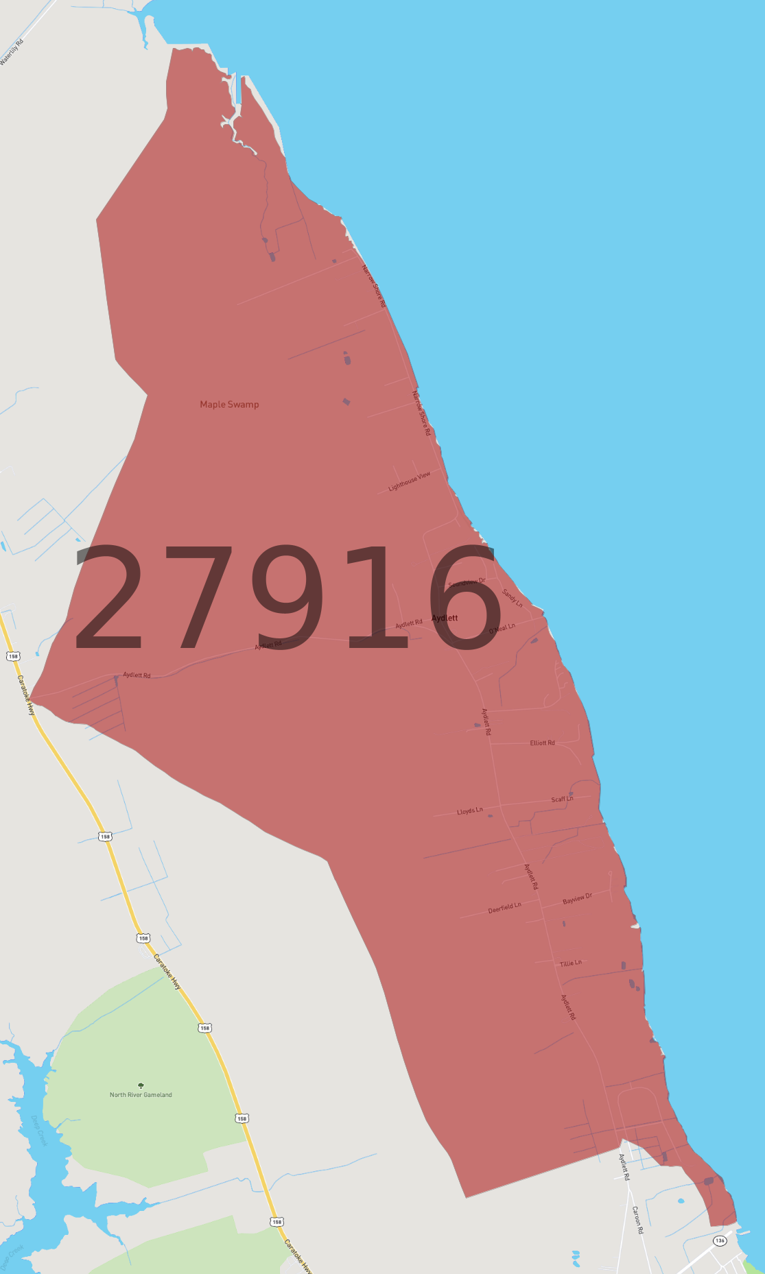 Zip Code 27916