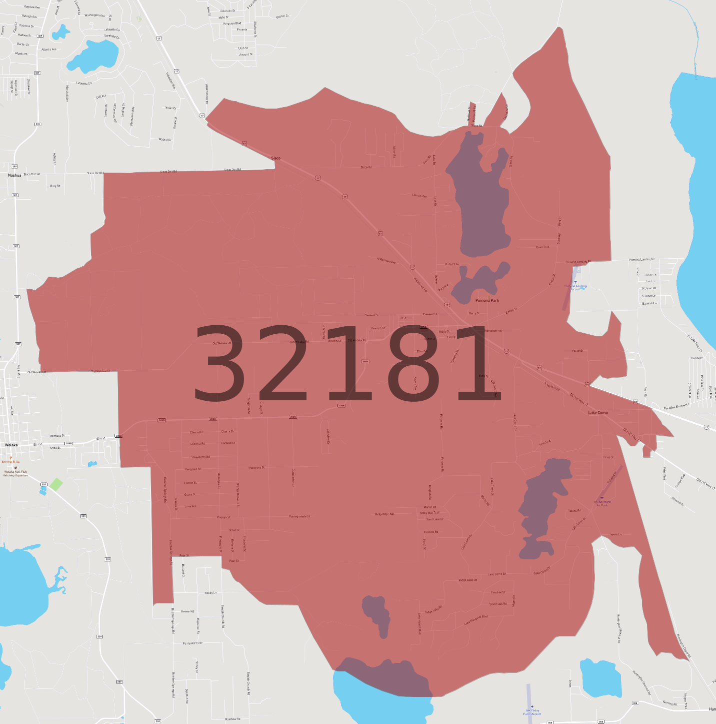 Zip Code 32181