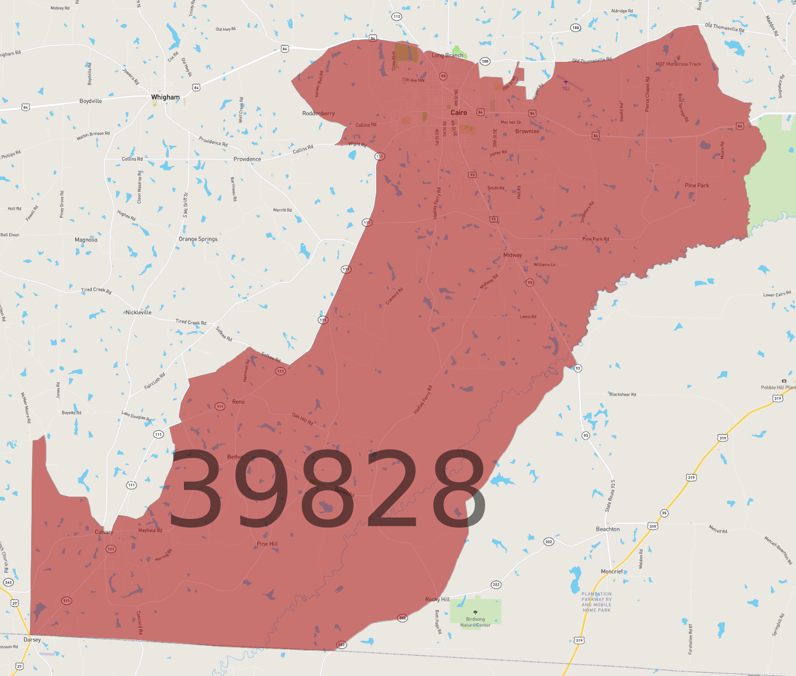 Zip Code 39828