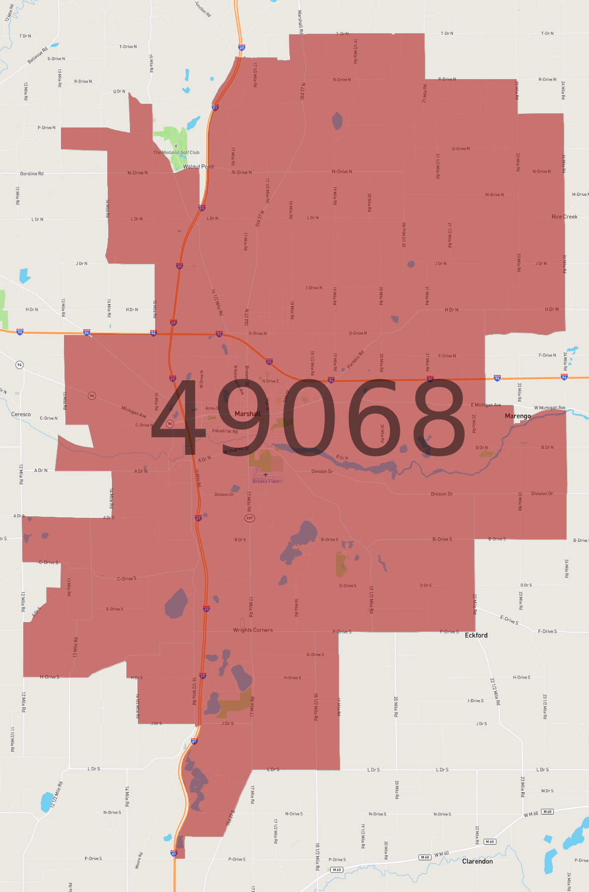 Zip Code 49068