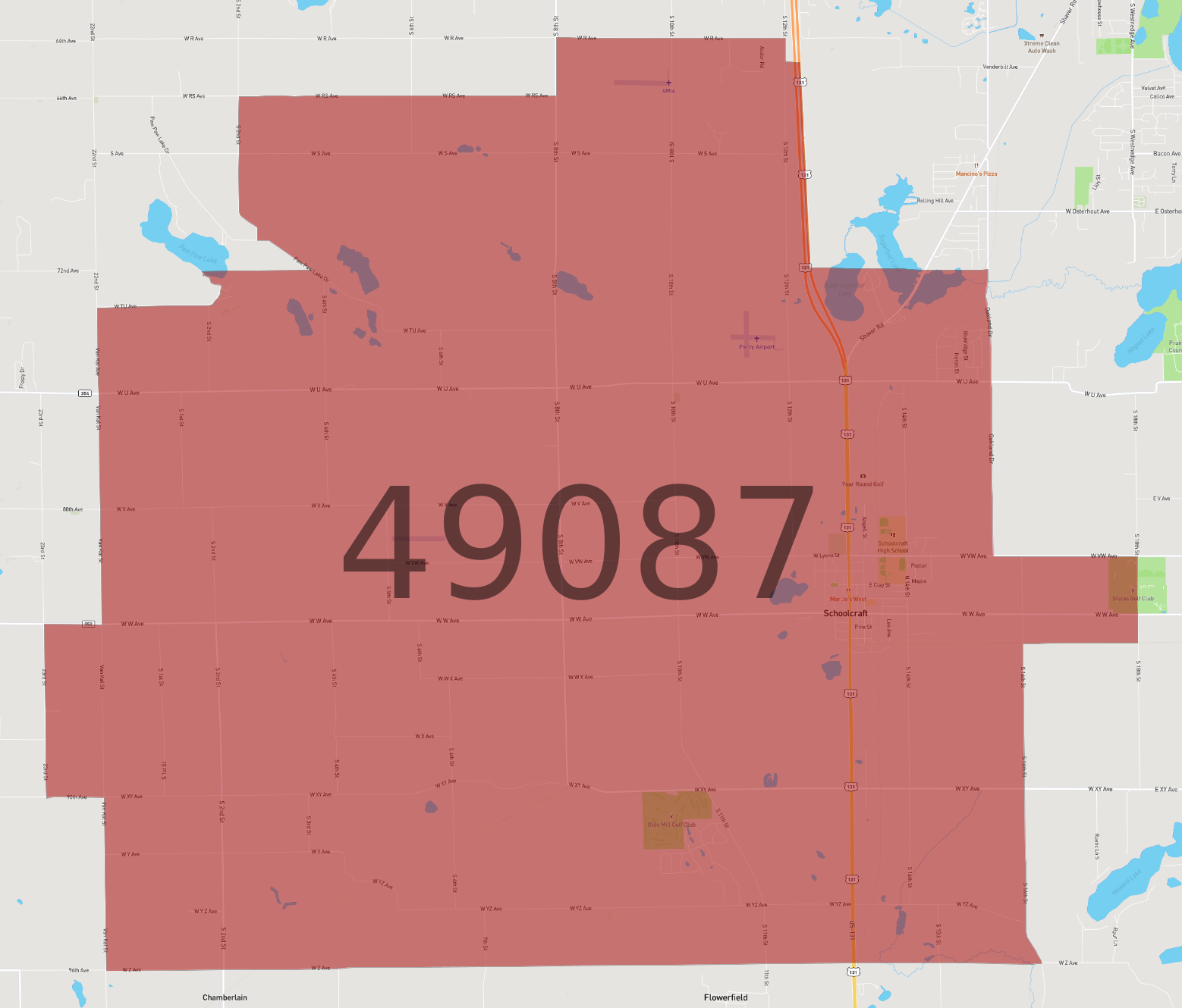 Zip Code 49087