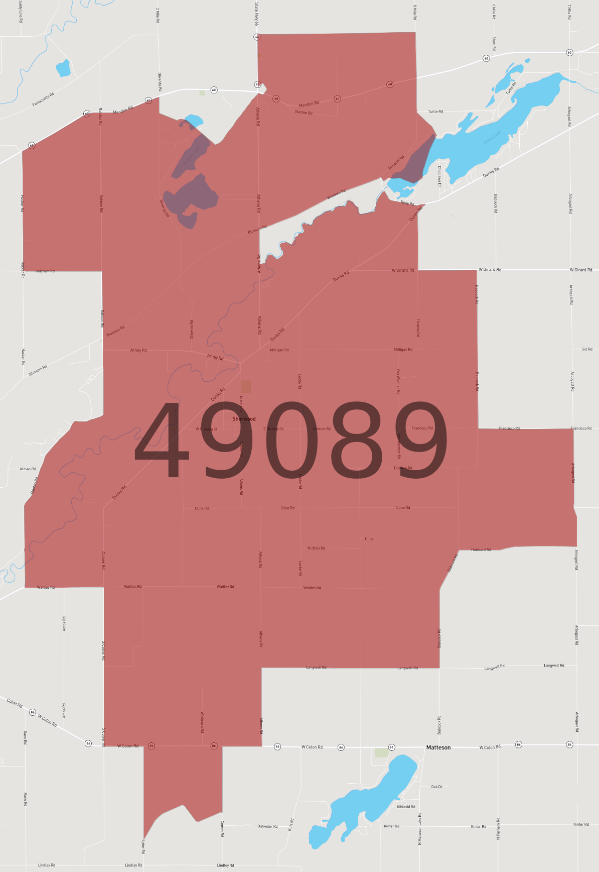 Zip Code 49089