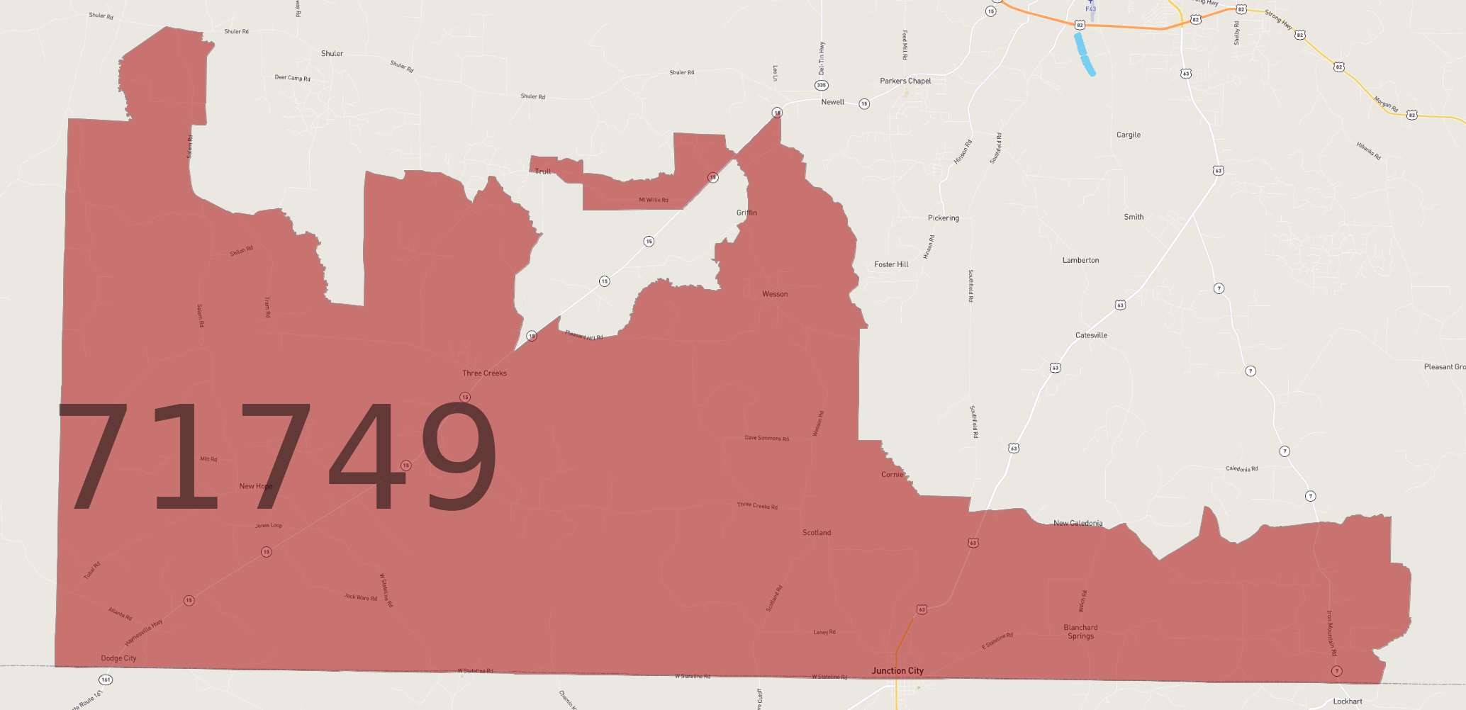 ワンパク番外地 Zip Code 71749