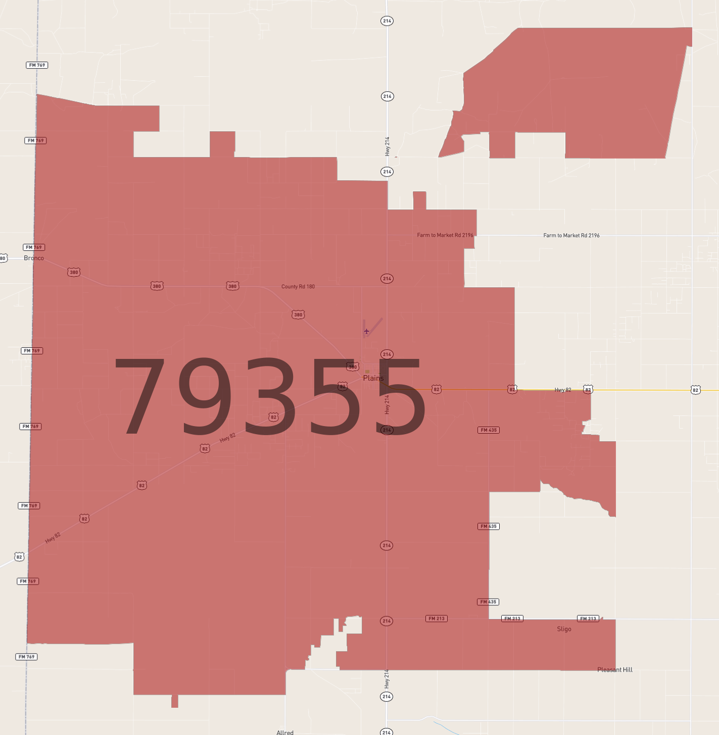 Zip Code 79355 Zip Code 79355