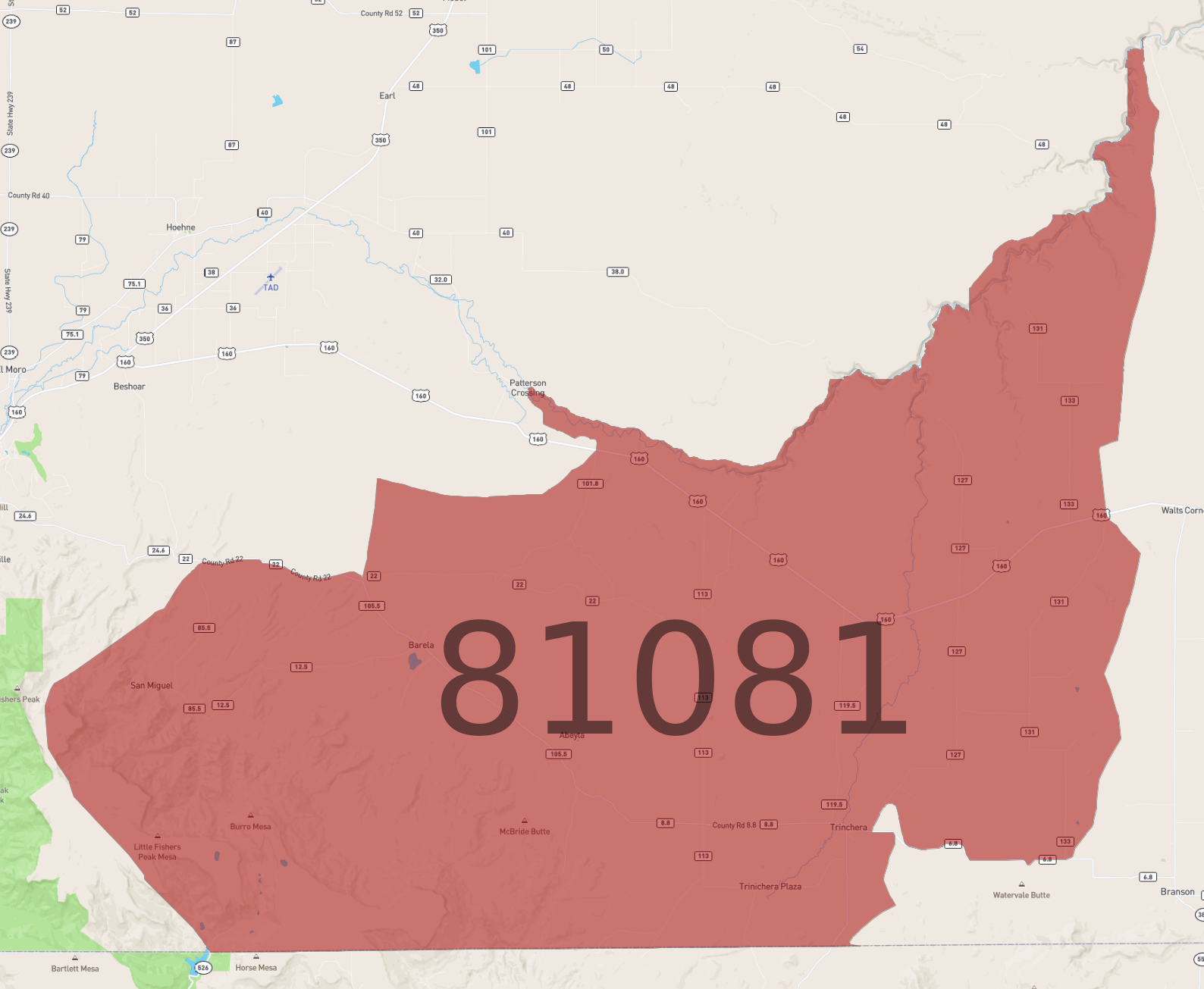 Zip Code 81081