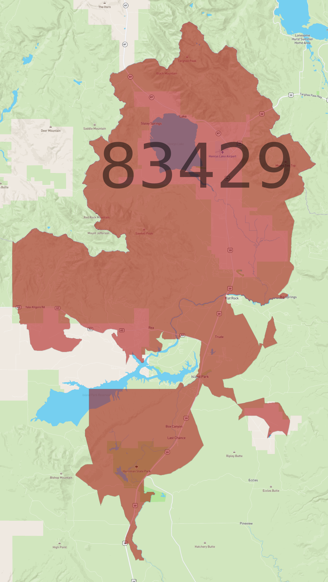 Zip Code 83429