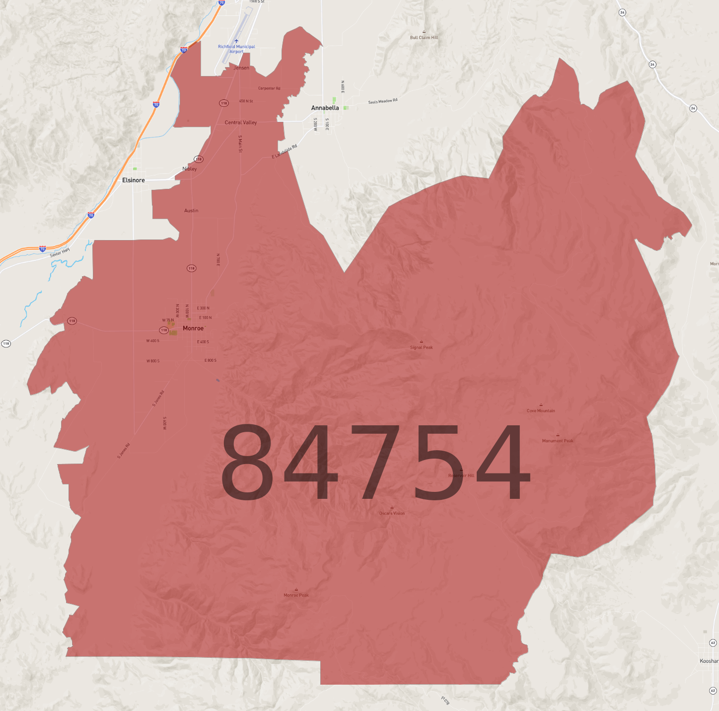 Zip Code 84754