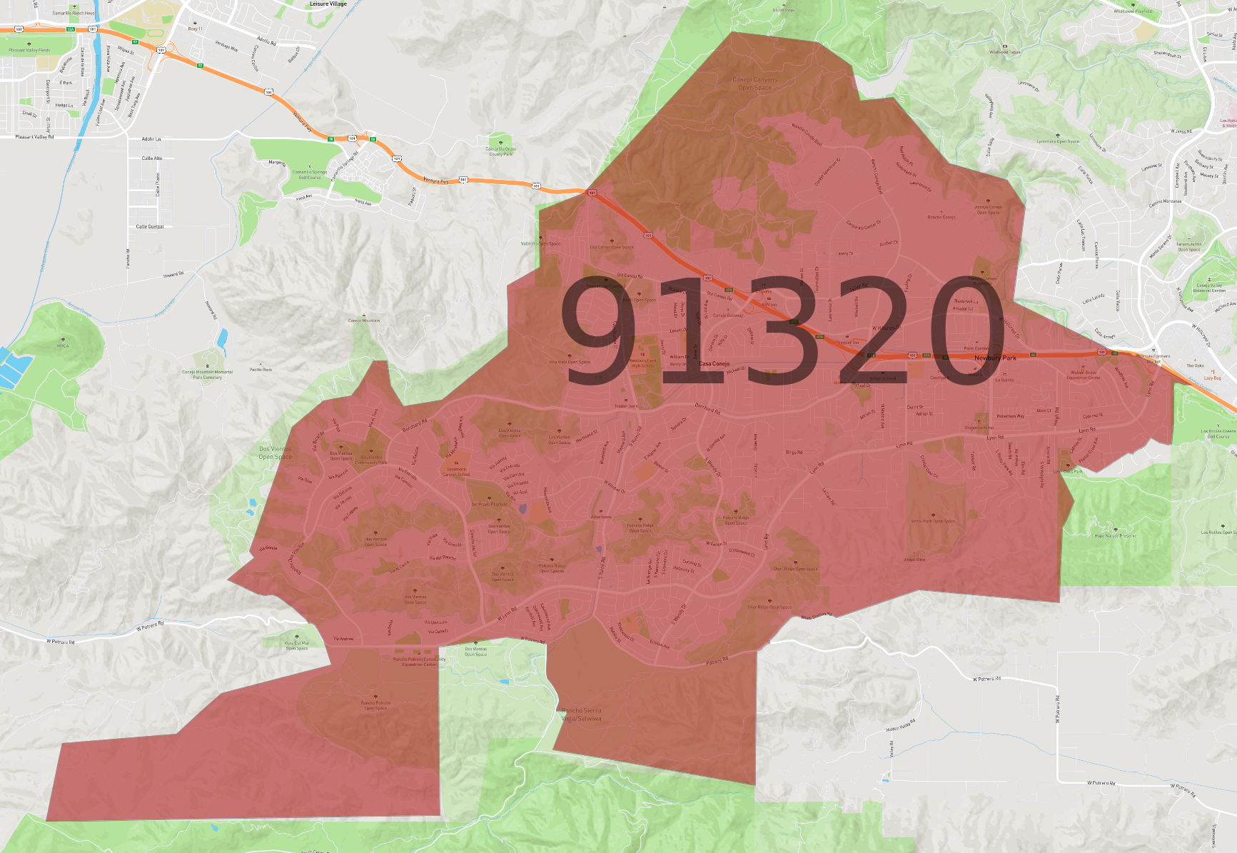 n♪ US ZIP Code 91320 - Newbury Park, California Overview and
