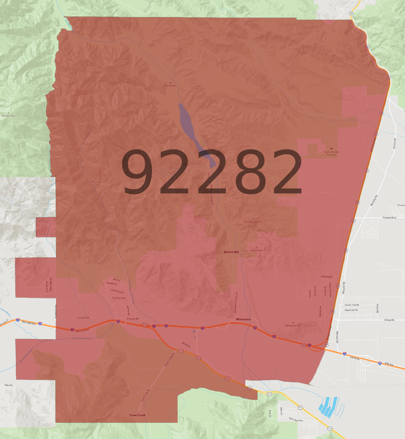 Zip Code 92282