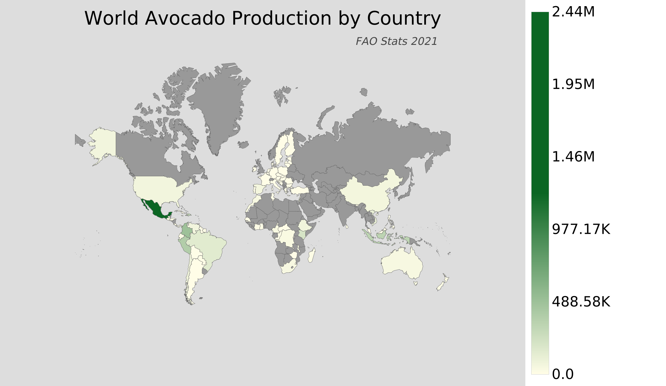 Where Do Avocados Grow Map