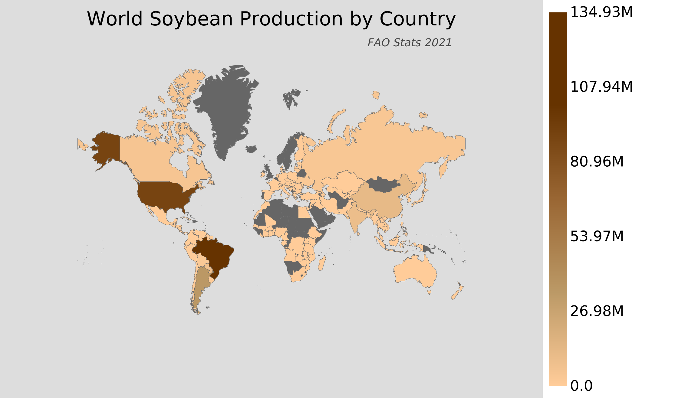 Soybean Production Map