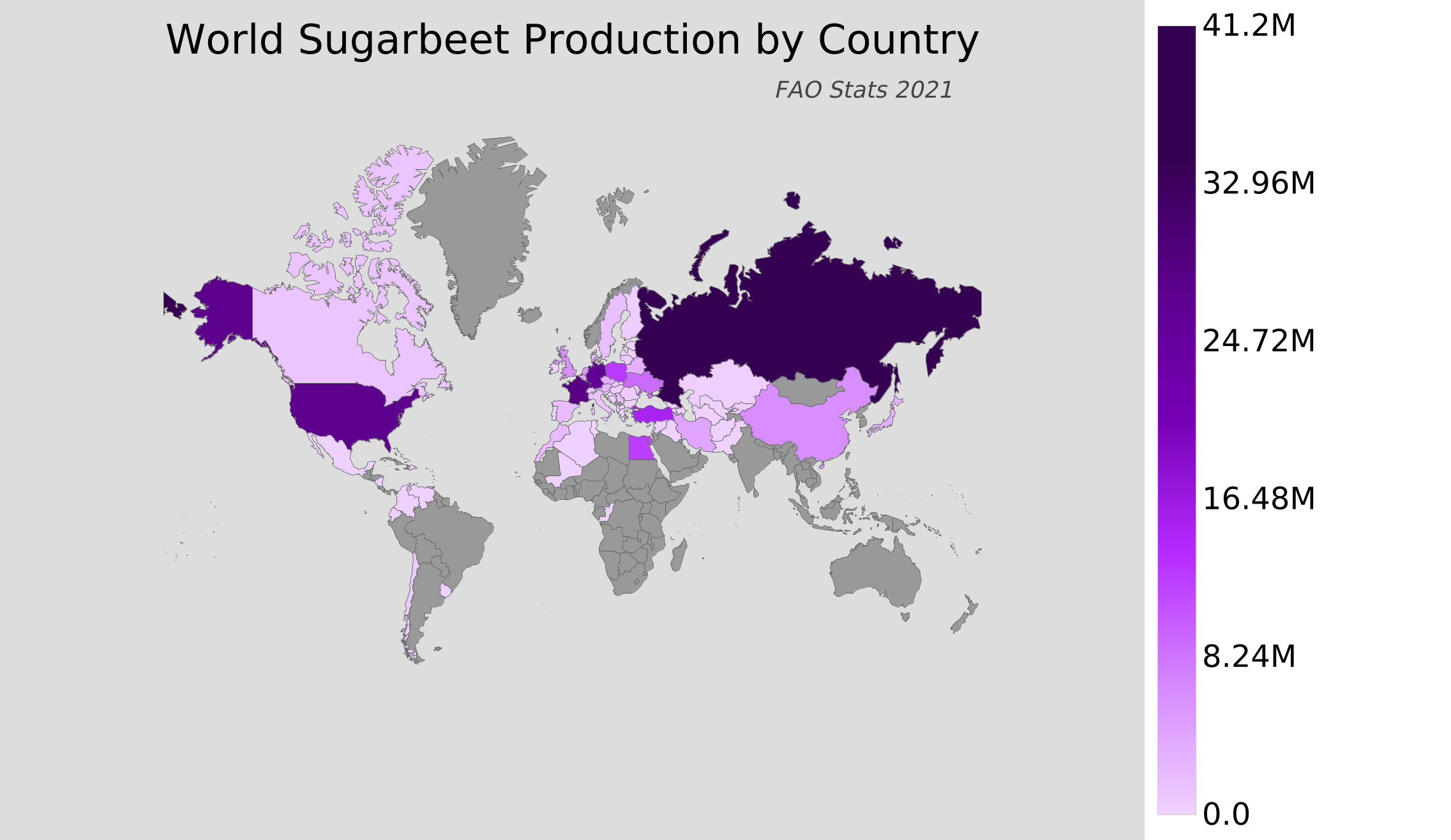 World Sugarbeet Production by Country