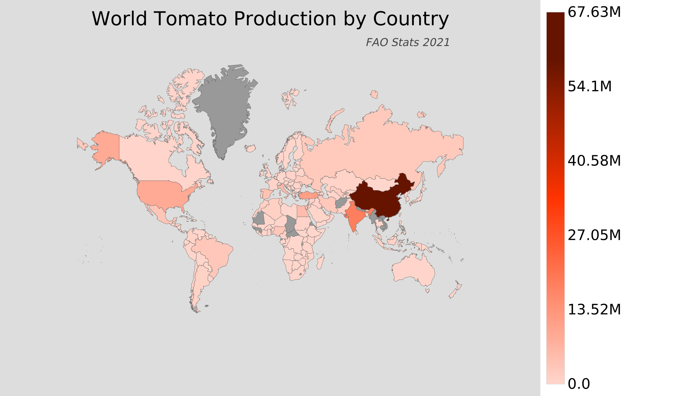 World Tomato Production by Country