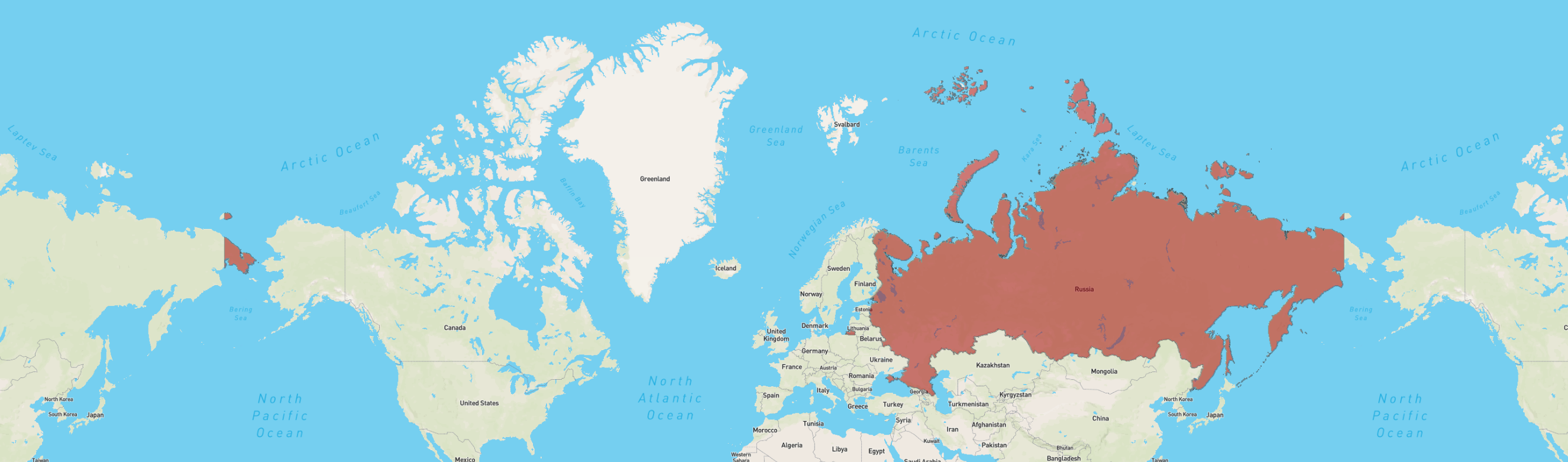 Total area of the russian federation