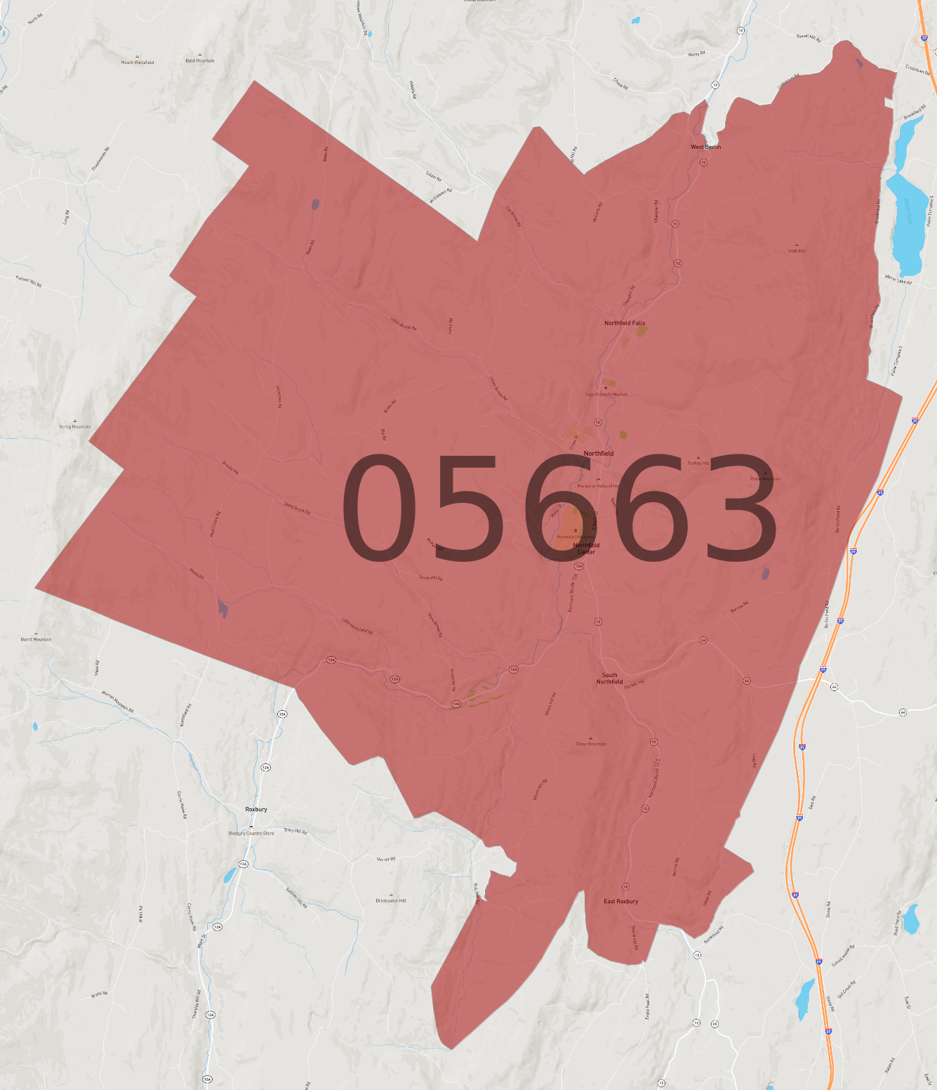 Zip Code 05663