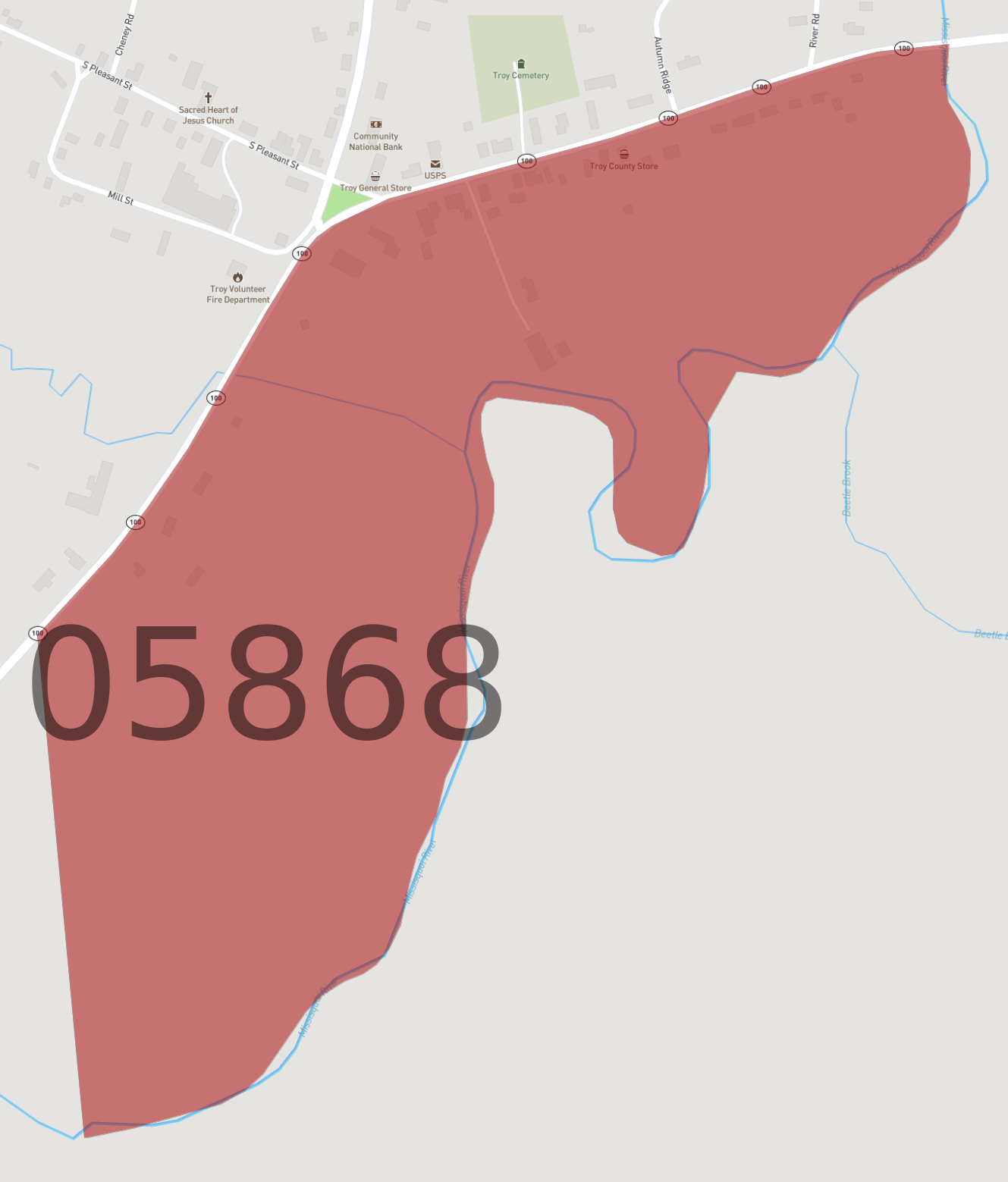 Zip Code 05868 - AtlasBig.com