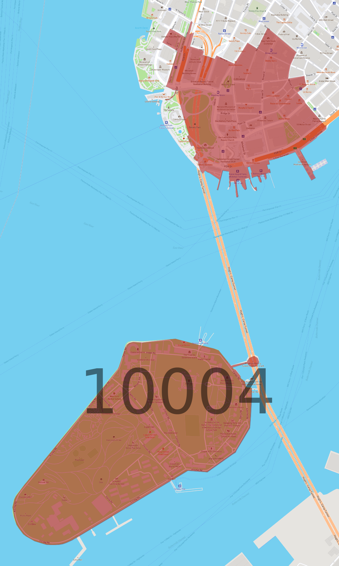 Zip Code 10004 AtlasBig