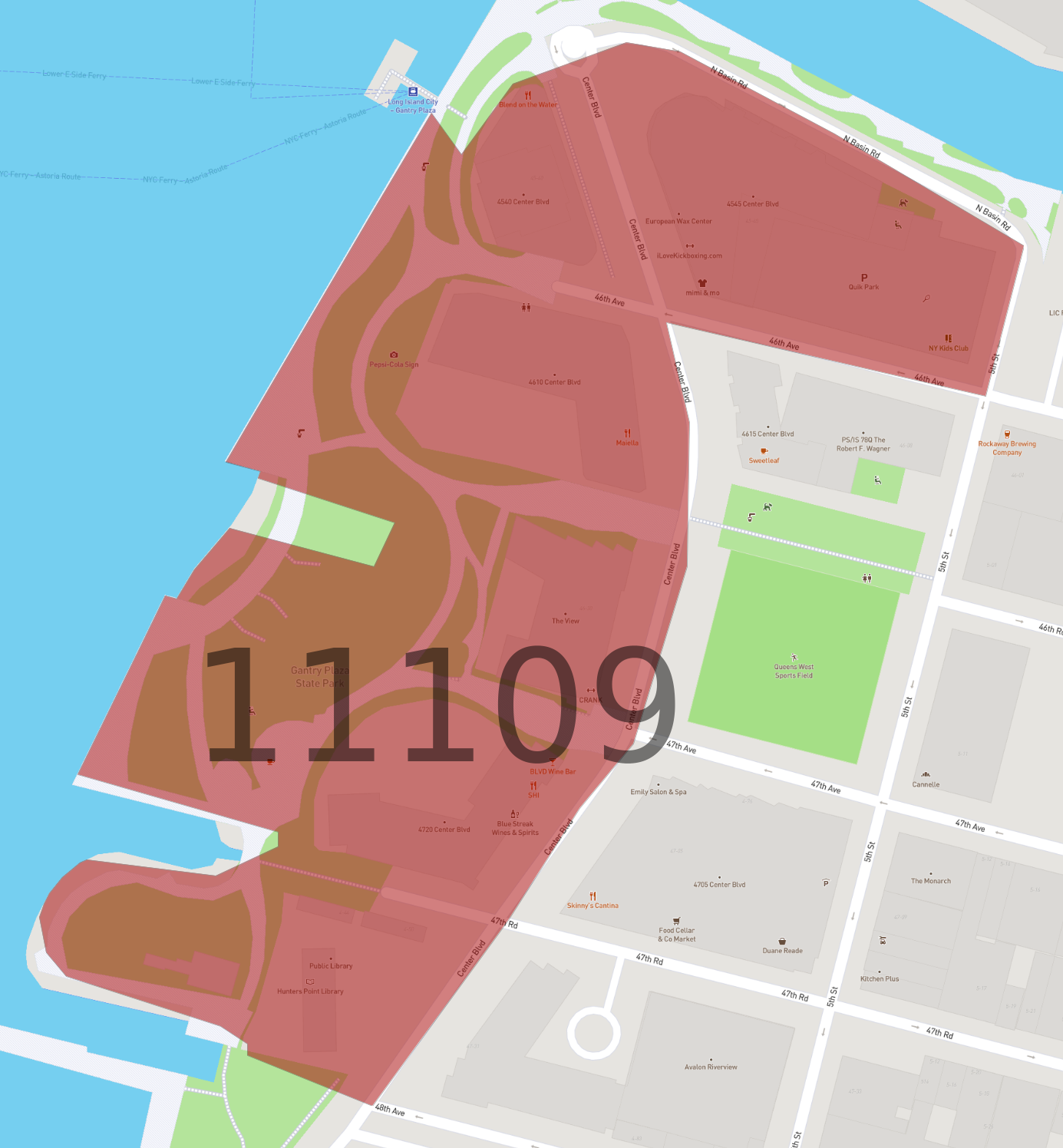 Zip Code 11109 AtlasBig
