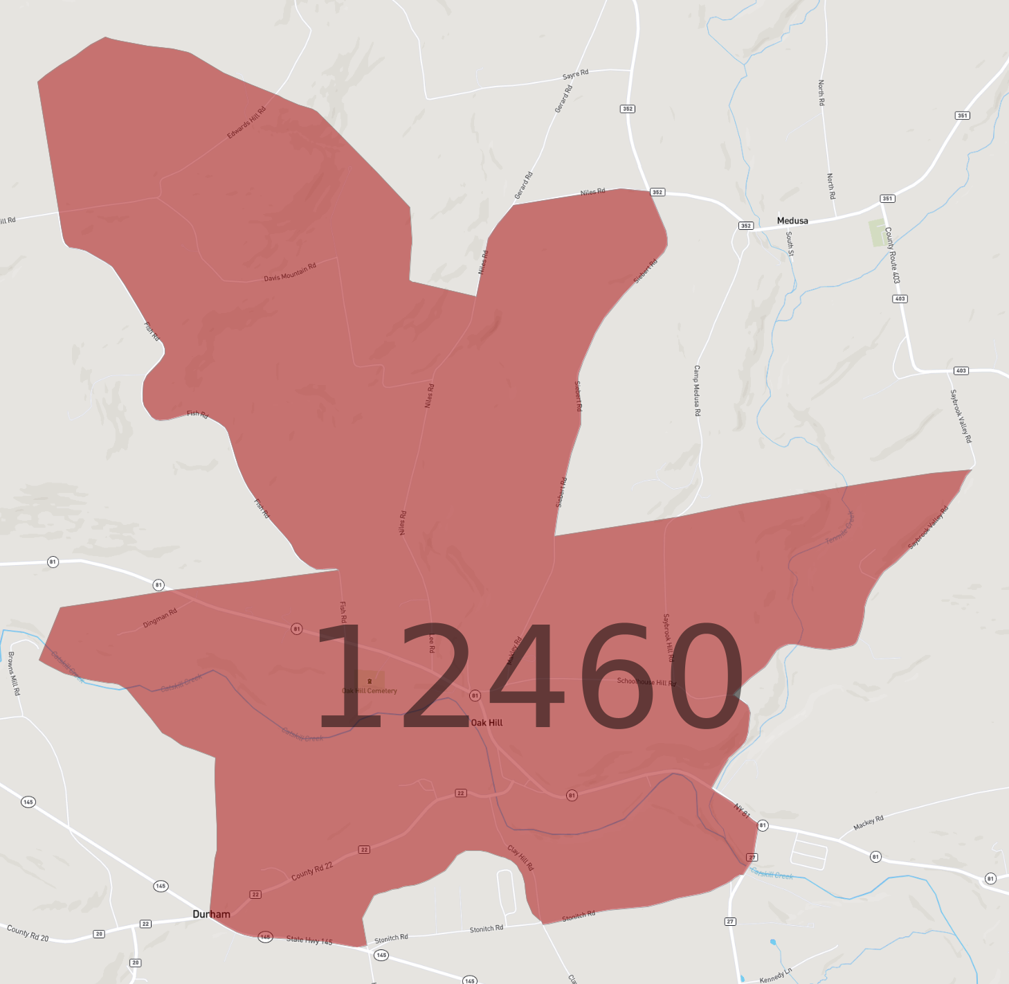 Zip Code 12460