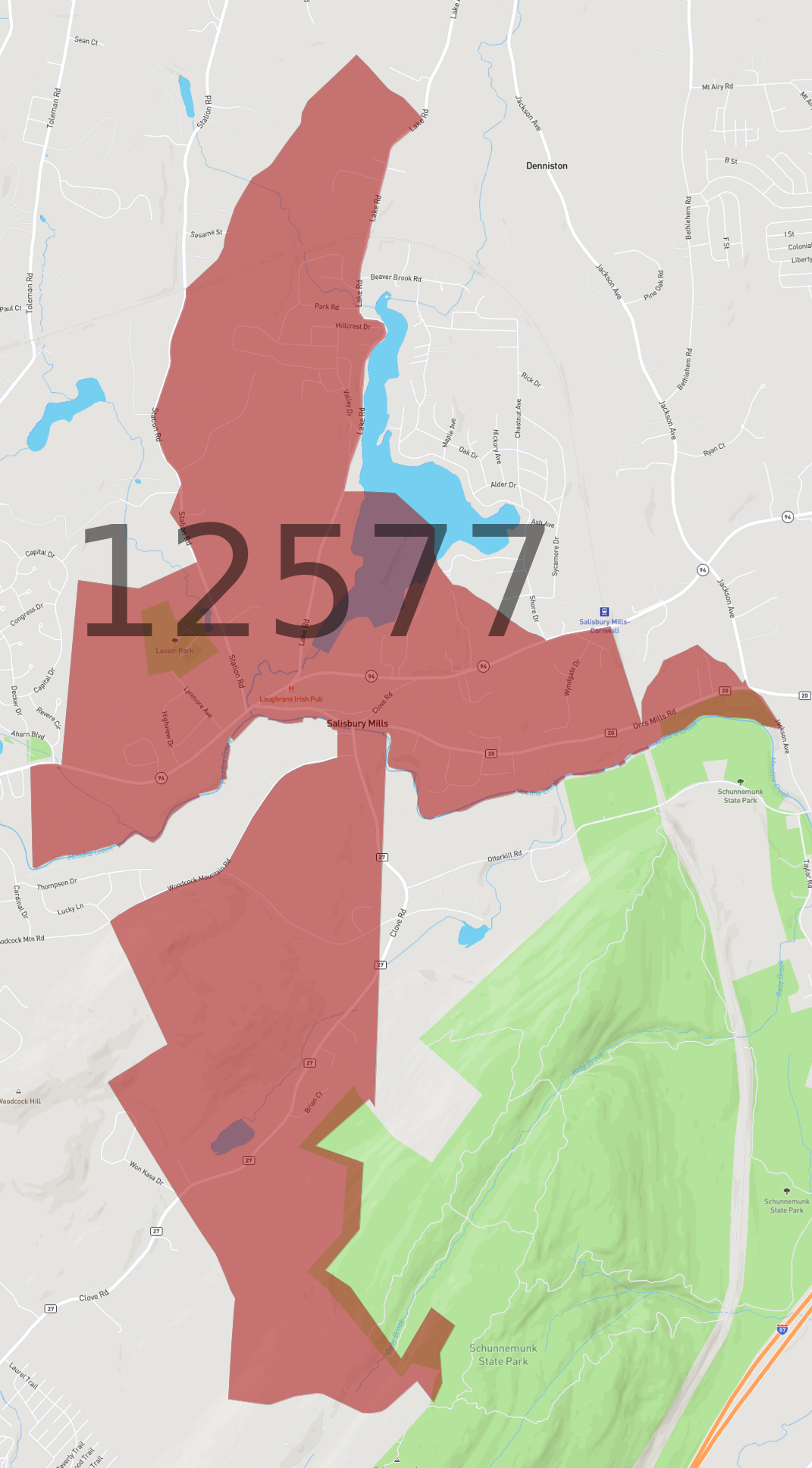 Zip Code 12577 - AtlasBig.com