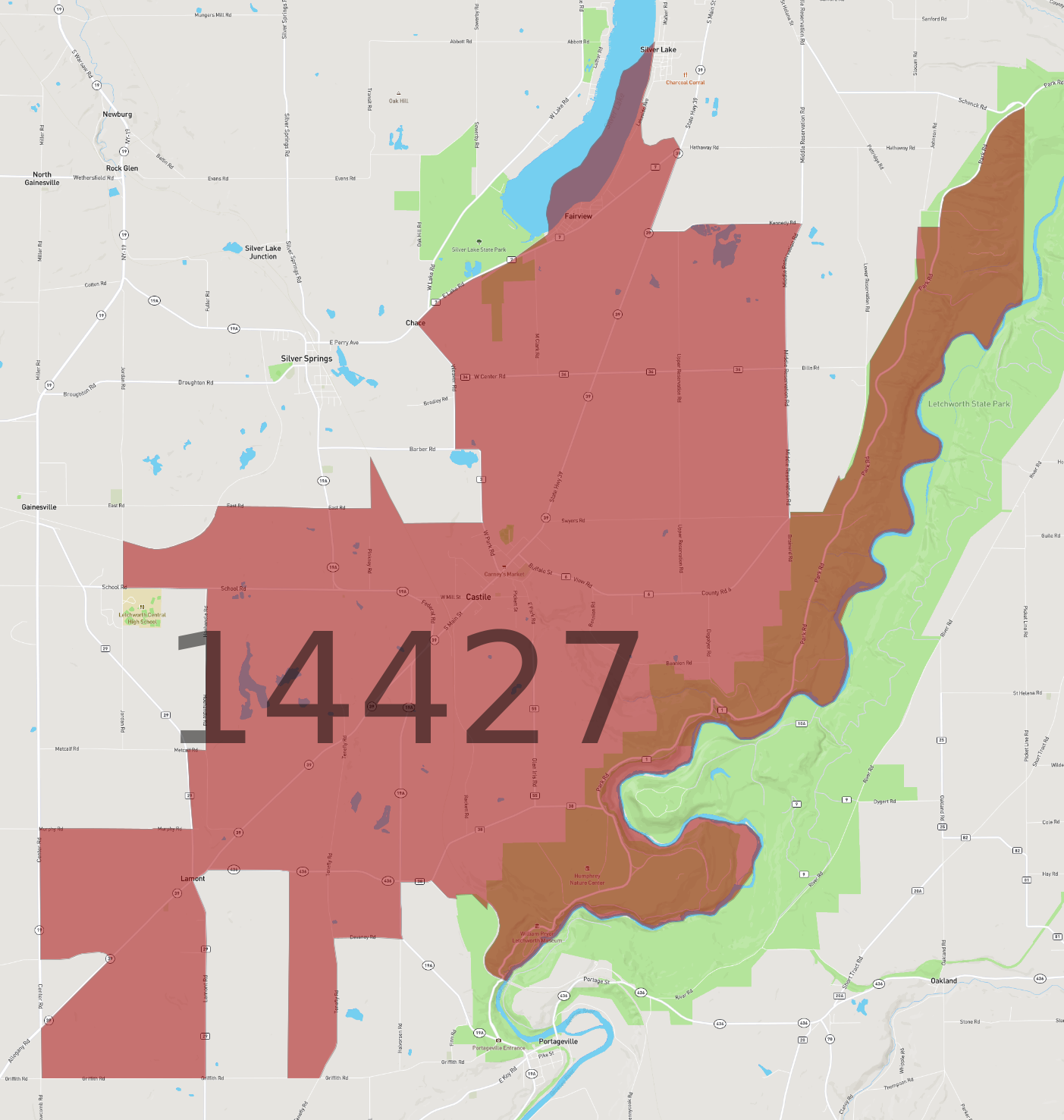 Zip Code 14427 - AtlasBig.com